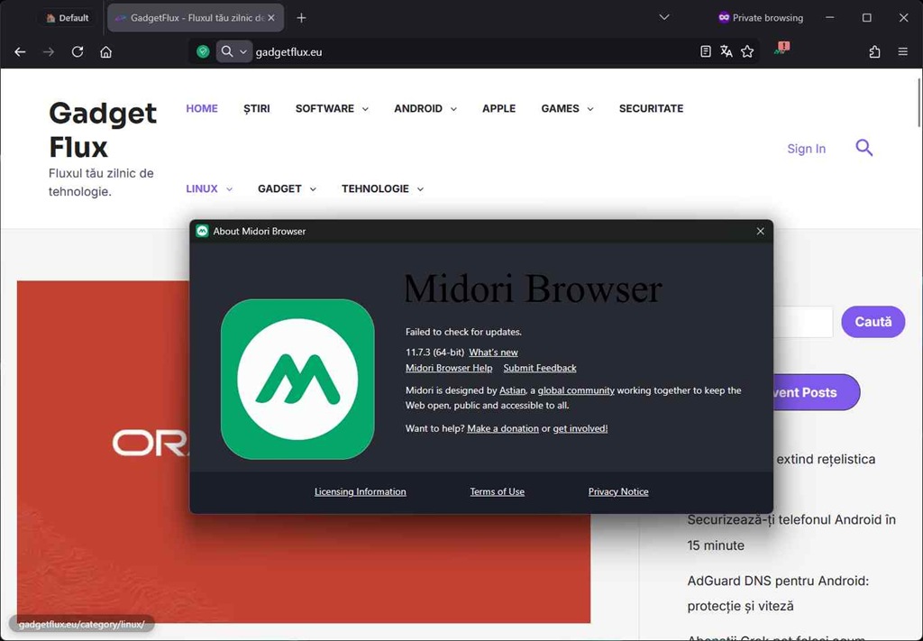 midori browser